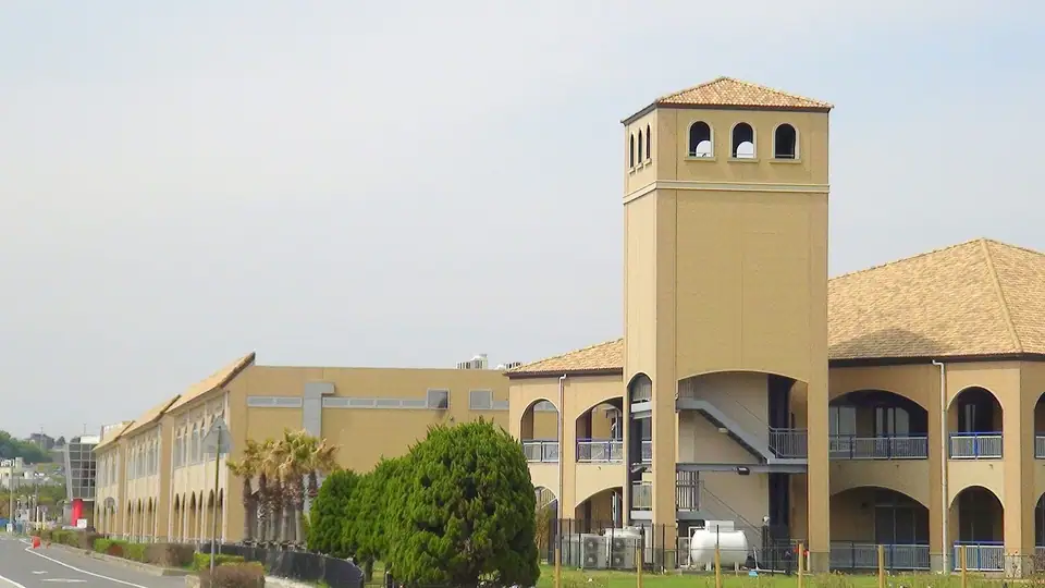 Oarai's seaside shopping complex with its clock tower, Oarai, Ibaraki