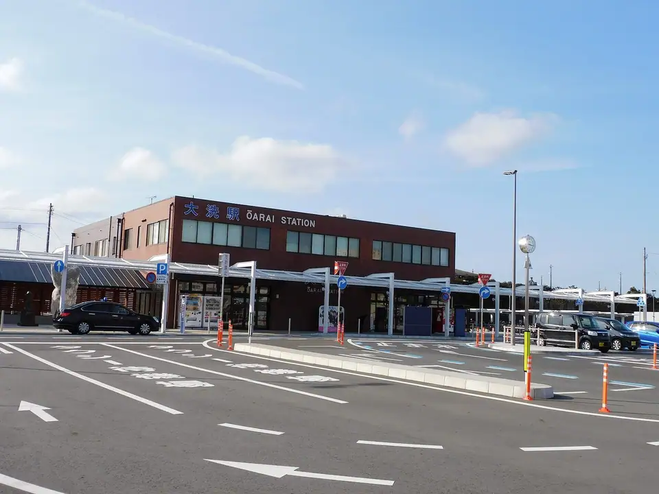 Oarai Station on the Kashima Rinkai Railway, Oarai, Ibaraki