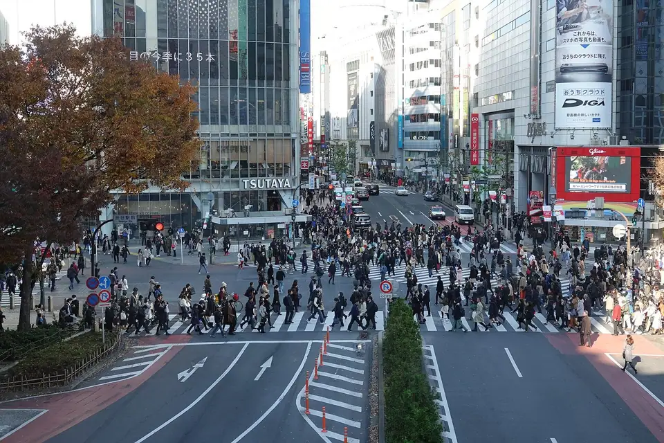 Shibuya Crossing, Tokyo; December 2017, Shibuya, Tokyo