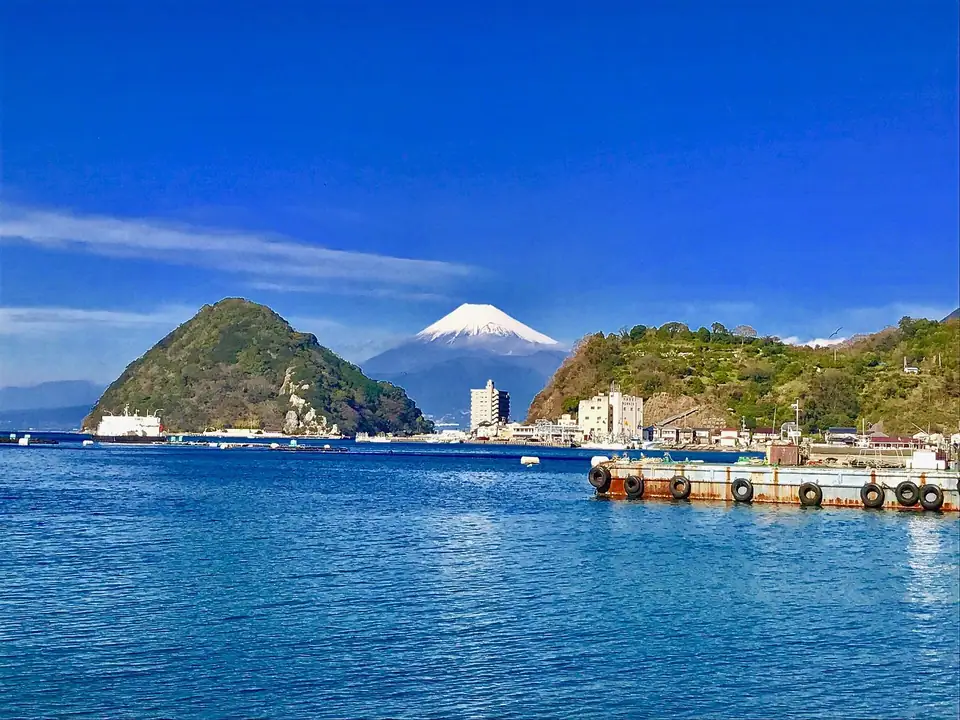 Mount Fuji and Awashima Island, Numazu, Shizuoka