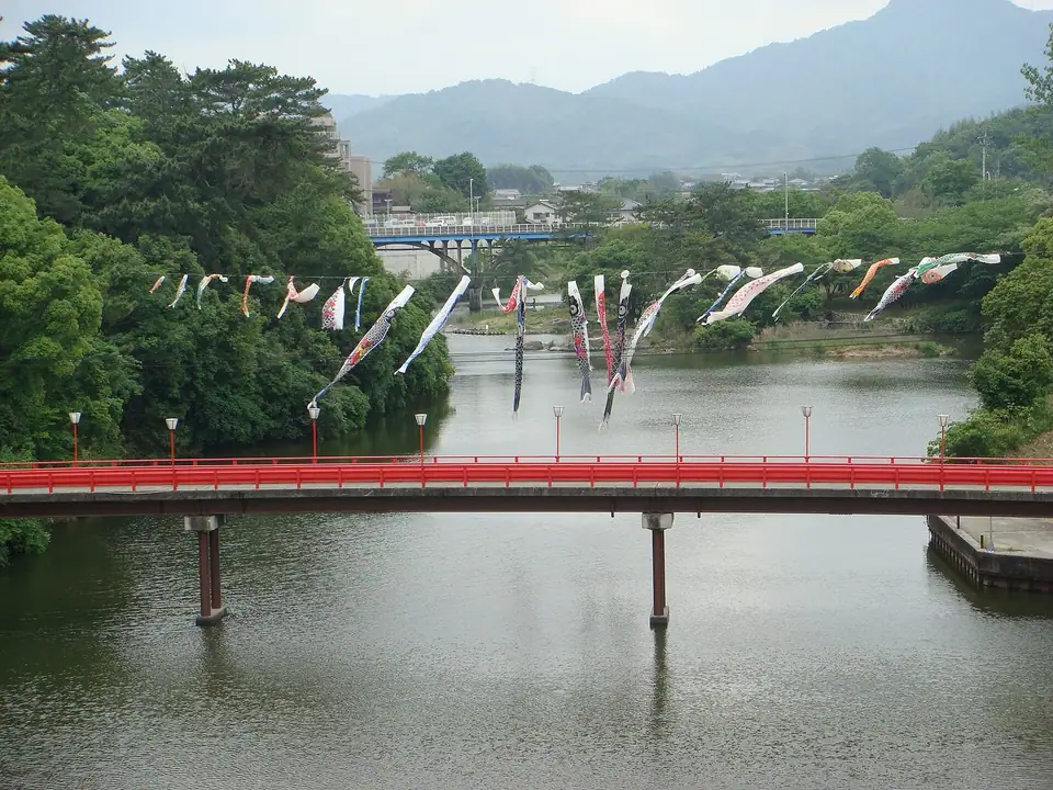 道の駅滝宮付近の綾川, Ayagawa, Kagawa