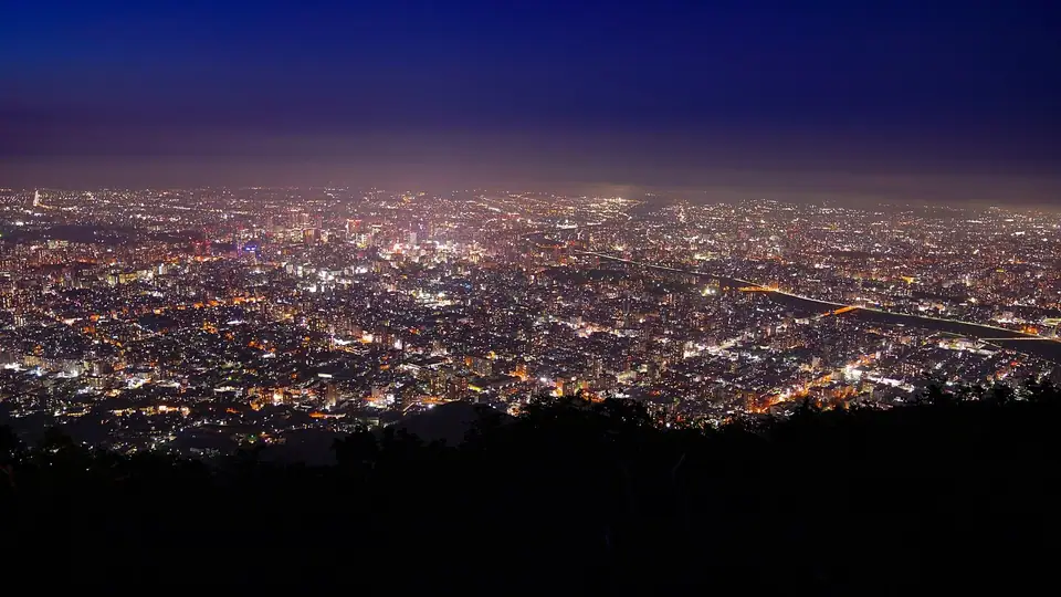 Sapporo at night from Mt. Moiwa, Hokkaido